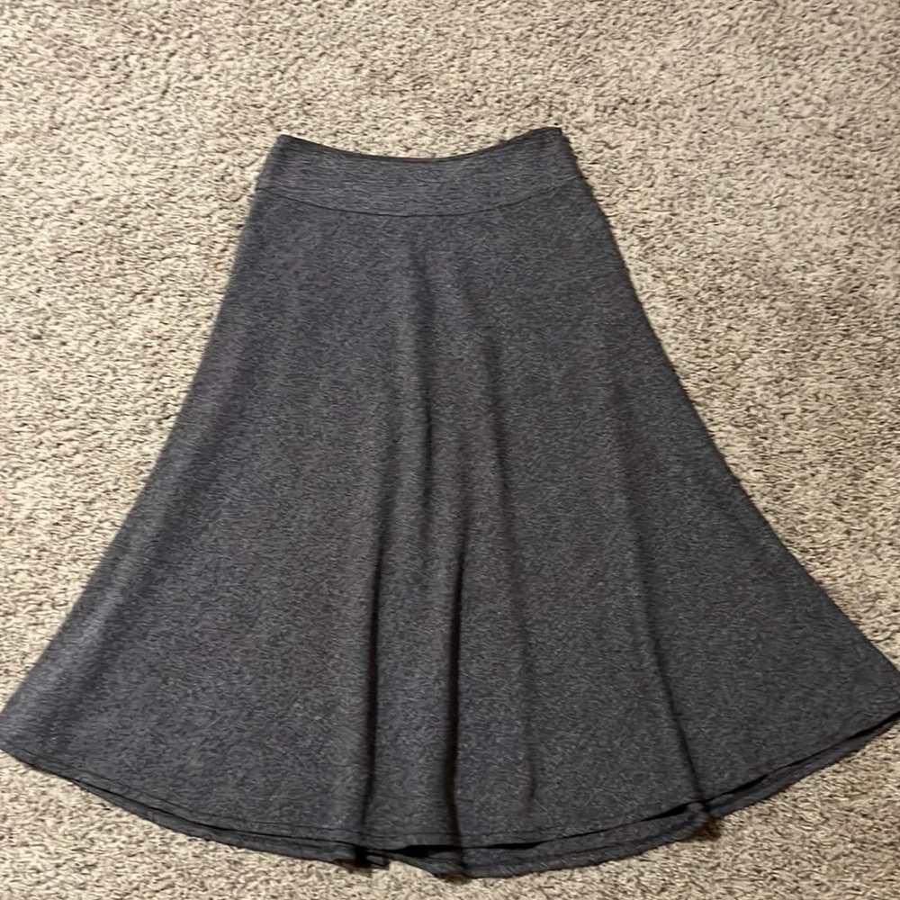 Michael Kors Brown Herringbone print A-Line Midi Skirt. Size 4